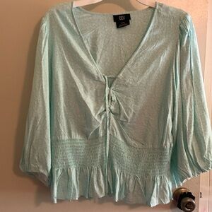 Dress mint green top